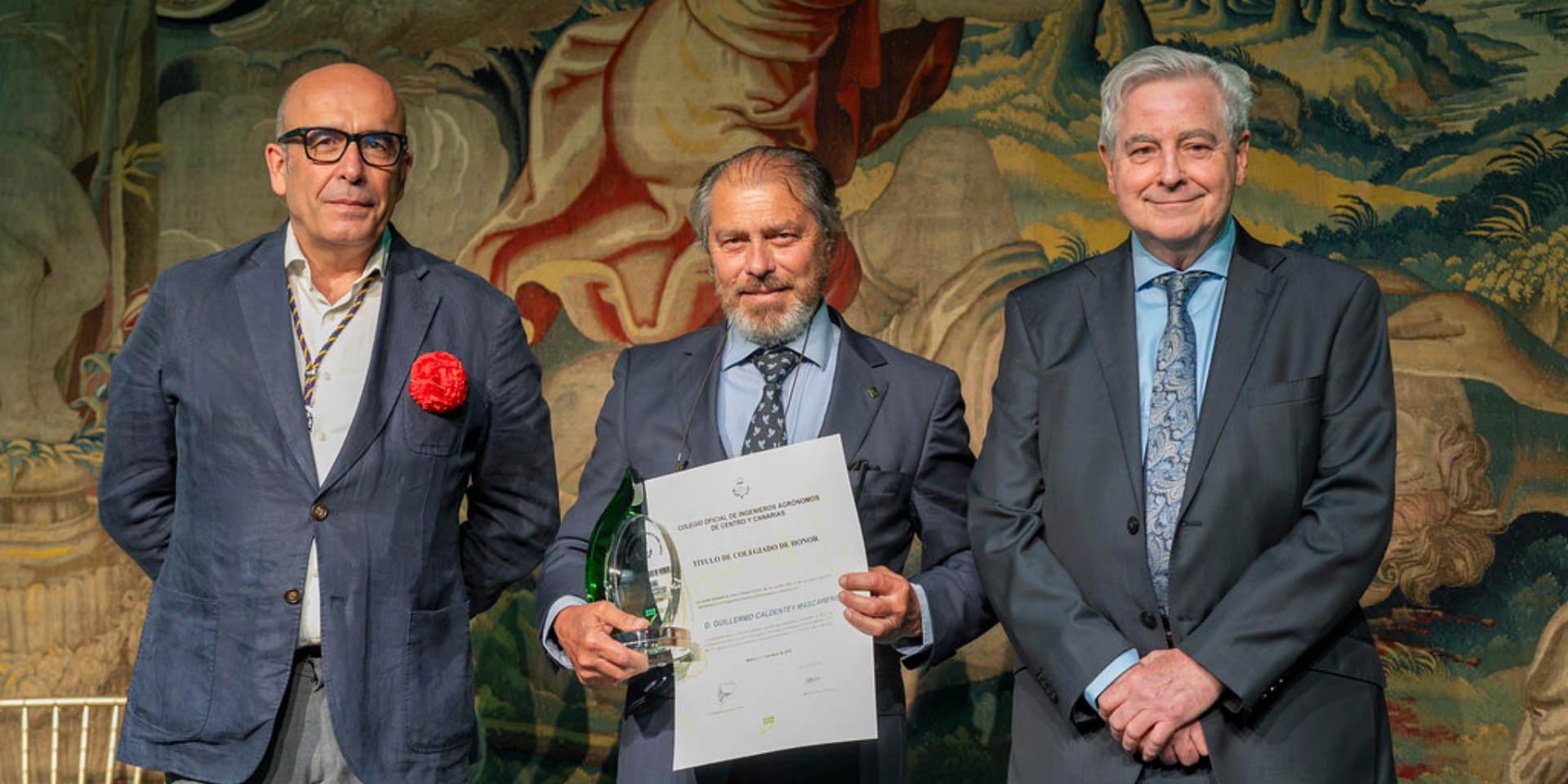 Guillermo Caldentey, Colegiado de Honor del Colegio de Ingenieros Agrónomos