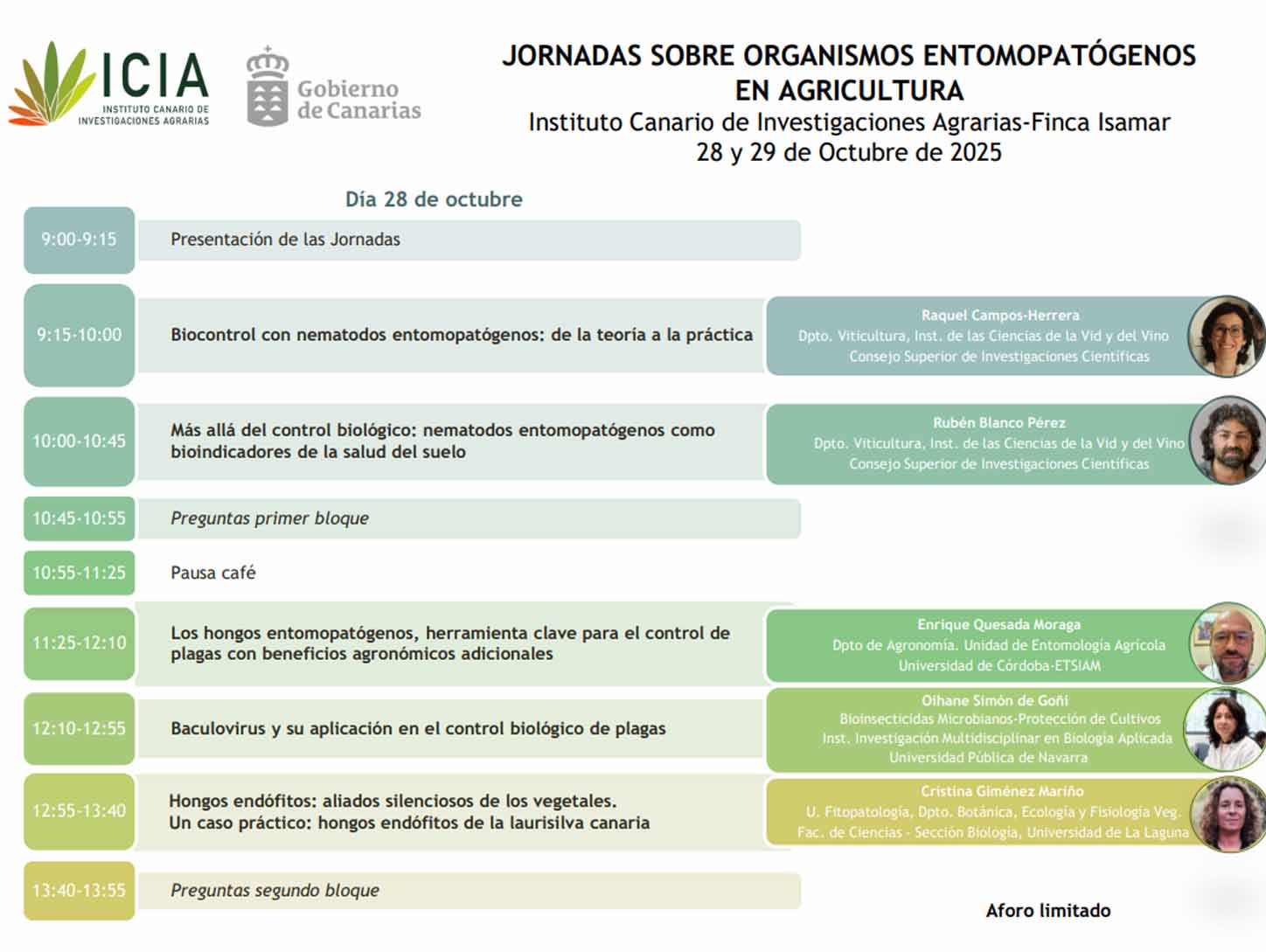 Jornadas sobre Organismos Entomopatógenos