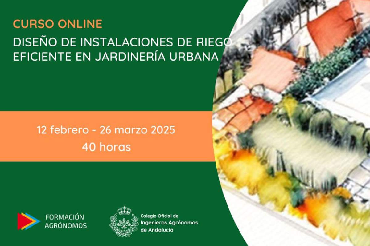 Curso de diseño de instalaciones de riego eficiente en jardinería urbana