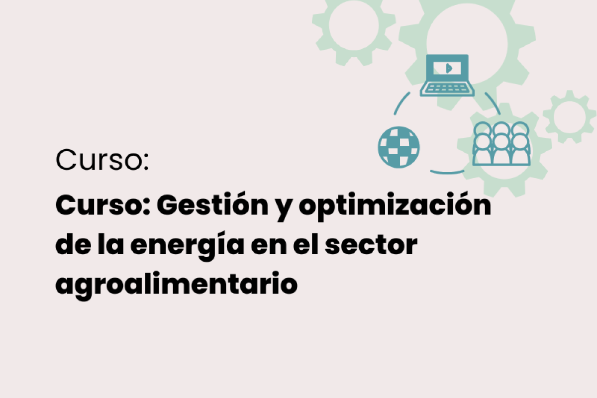 Curso: Gestión y optimización de la energía en el sector agroalimentario Curso: Gestión y optimización de la energía en el sector agroalimentario