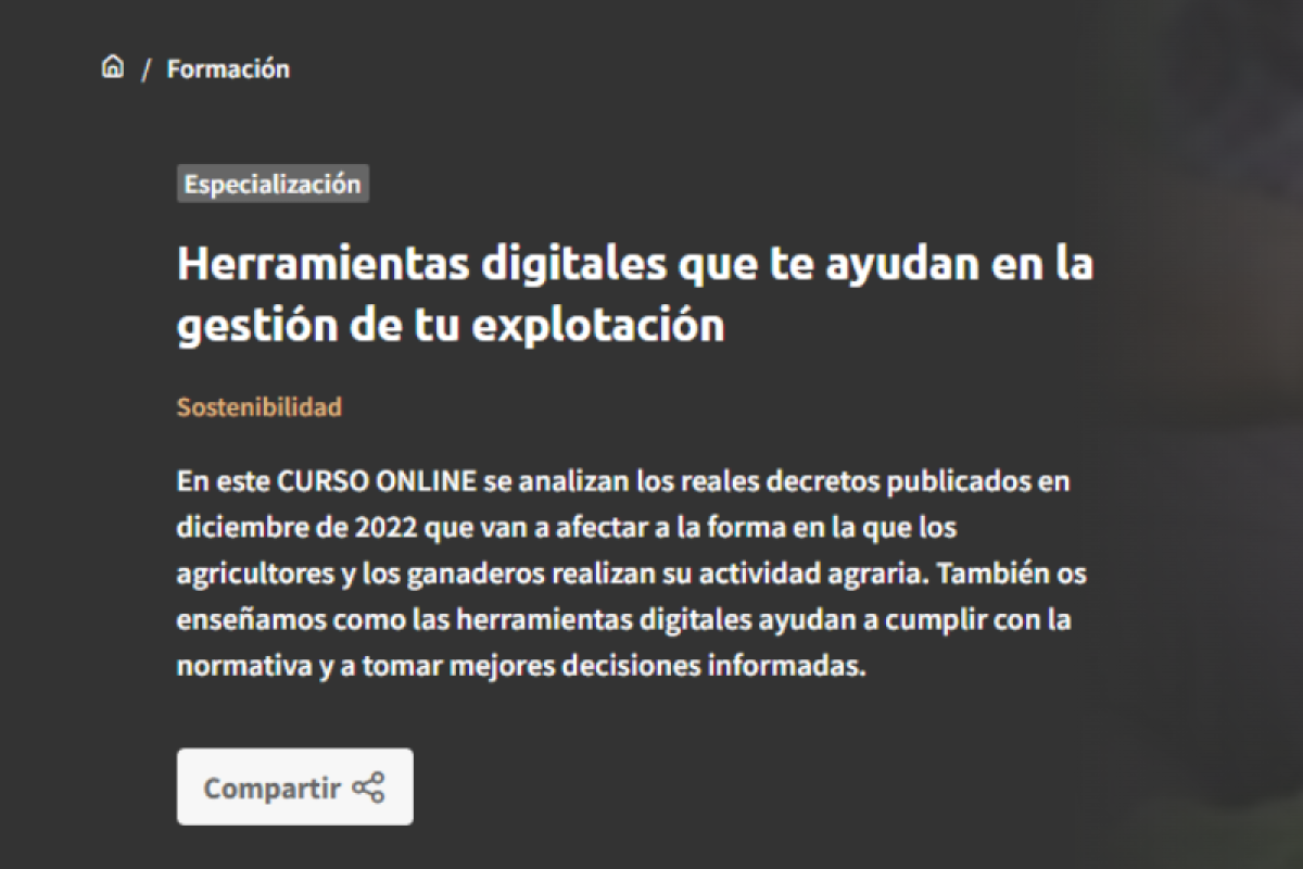 Herramientas digitales que te ayudan en la gestión de tu explotación