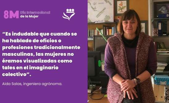 Aida Salas, ingeniera agrónoma: “Es indudable que cuando se ha hablado de oficios o profesiones tradicionalmente masculinas, las mujeres no éramos visualizadas como tales en el imaginario colectivo”
