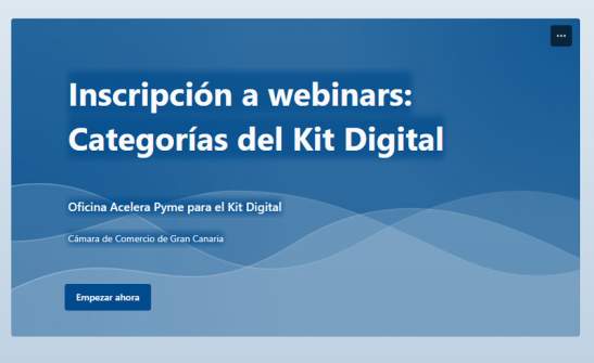 Webinars sobre herramientas digitales de la Cámara de Comercio de Gran Canaria