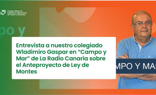 El programa “Campo y Mar” entrevista a Wladimiro Gaspar sobre las alegaciones del Colegio al Anteproyecto de Ley de Montes