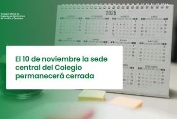 El 10 de noviembre la sede central del Colegio permanecerá cerrada
