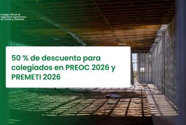 50 % de descuento para colegiados en PREOC 2026 y PREMETI 2026