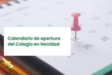 Calendario de apertura del Colegio en Navidad