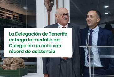 La Delegación de Tenerife entrega la medalla del Colegio en un acto con récord de asistencia