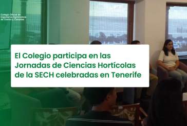 El Colegio participa en las Jornadas de Ciencias Hortícolas de la SECH celebradas en Tenerife