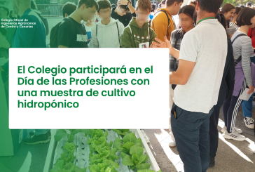 El Colegio participará en el Día de las Profesiones con una muestra de cultivo hidropónico