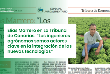 Elías Marrero: “Los ingenieros agrónomos somos actores clave en la integración de las nuevas tecnologías”