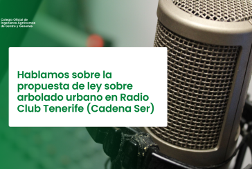 Hablamos sobre la propuesta de ley sobre arbolado urbano en Radio Club Tenerife (Cadena Ser)