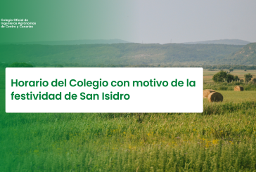 Horario del Colegio con motivo de la festividad de San Isidro