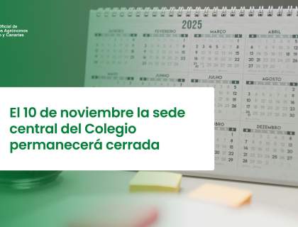 El 10 de noviembre la sede central del Colegio permanecerá cerrada