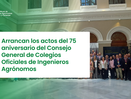 Arrancan los actos del 75 aniversario del Consejo General de Colegios Oficiales de Ingenieros Agrónomos