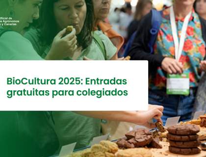 BioCultura 2025: Entradas gratuitas para colegiados BioCultura 2025: Entradas gratuitas para colegiados