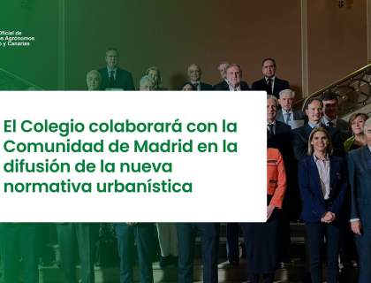 El Colegio colaborará con la Comunidad de Madrid en la difusión de la nueva normativa urbanística El Colegio colaborará con la Comunidad de Madrid en la difusión de la nueva normativa urbanística