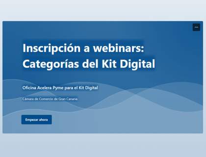 Webinars sobre herramientas digitales de la Cámara de Comercio de Gran Canaria