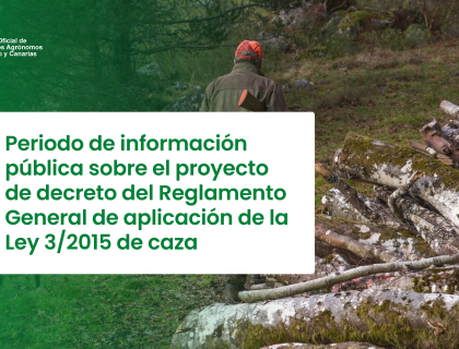 Periodo de información pública sobre el proyecto de decreto del Reglamento General de aplicación de la Ley 3/2015 de caza.