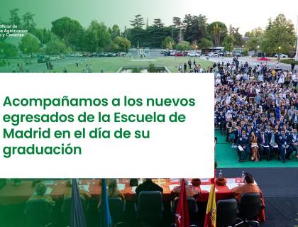 Acompañamos a los nuevos egresados de la Escuela de Madrid en el día de su graduación