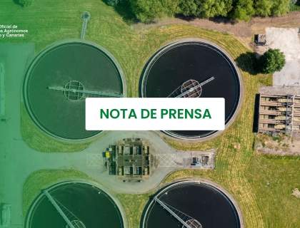 El Colegio de Ingenieros Agrónomos de Centro y Canarias llama a la calma ante las informaciones sobre aguas regeneradas en agricultura