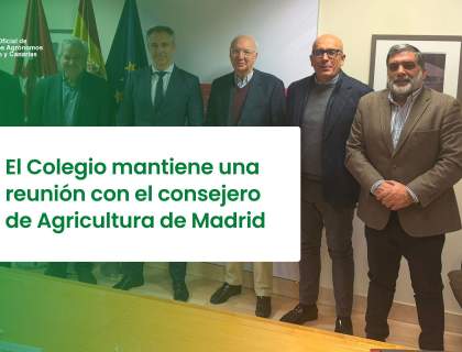 El Colegio mantiene una reunión con el consejero de Agricultura de Madrid