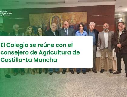 Los colegios de Centro y Canarias y Albacete se reúnen con Julián Martínez, consejero de Agricultura de Castilla - La Mancha