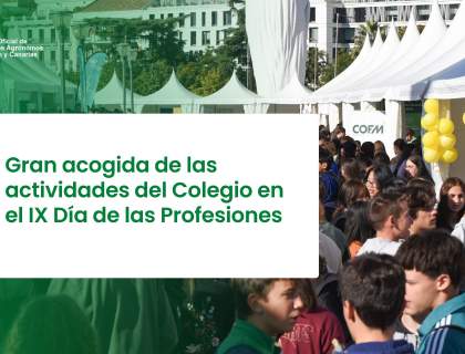Gran acogida de las actividades del Colegio en el IX Día de las Profesiones