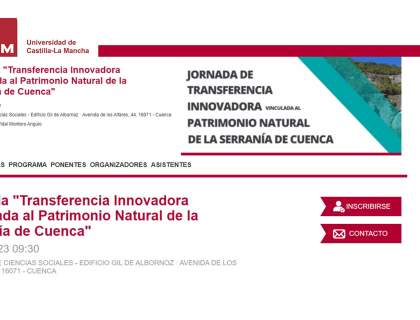 Jornada de transferencia innovadora vinculada al patrimonio natural de la Serranía de Cuenca