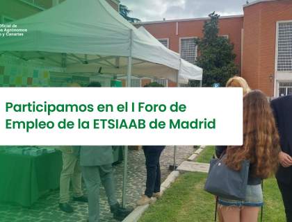 Participamos en el I Foro de Empleo JOBCROP de la ETSIAAB de Madrid