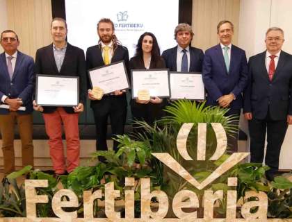 Fertiberia entrega sus premios a la Mejor Tesis Doctoral en Temas Agrícolas, que convoca con la colaboración del Colegio de Agrónomos