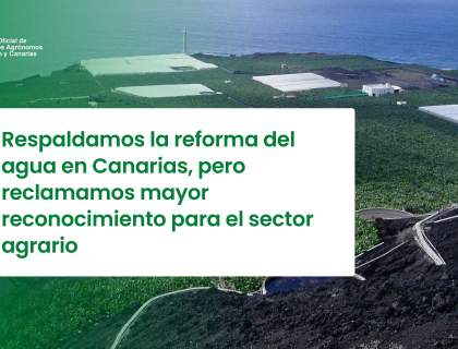 Los ingenieros agrónomos respaldan la reforma del agua, pero exigen mayor reconocimiento del sector agrícola
