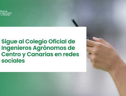 Sigue al Colegio de Agrónomos en redes sociales