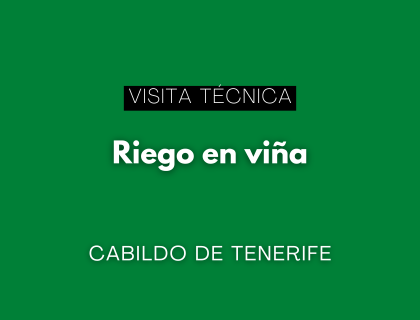 Visita técnica: "Riego en viña” en Tenerife