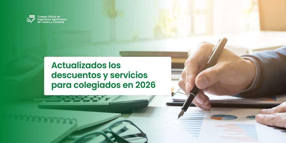 Actualizados los descuentos y servicios para colegiados en 2026