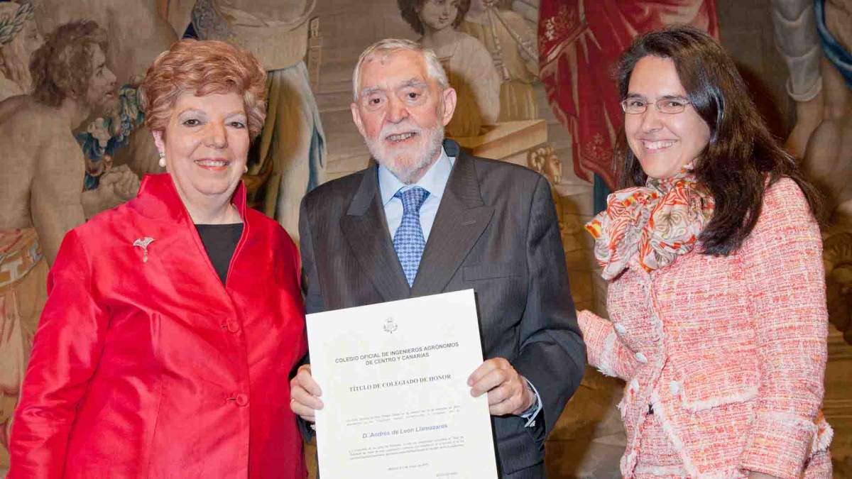 Fallece Andrés de León, Colegiado de Honor del Colegio de Ingenieros Agrónomos de Centro y Canarias