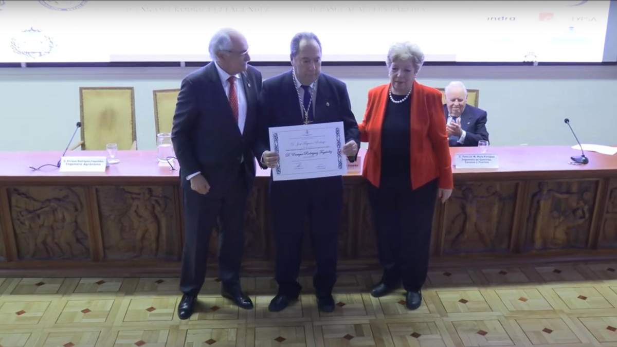 El ingeniero agrónomo Enrique Rodríguez Fagúndez ha recibido una mención honorífica del Instituto de la Ingeniería de España 