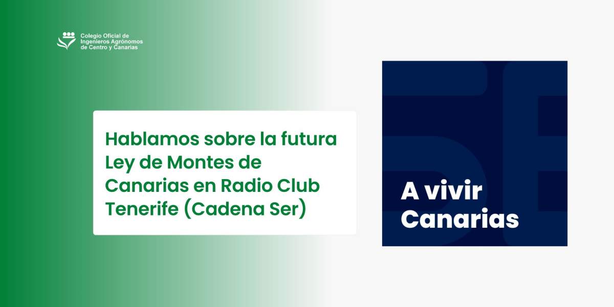 Hablamos sobre la futura Ley de Montes de Canarias en Radio Club Tenerife (Cadena Ser)