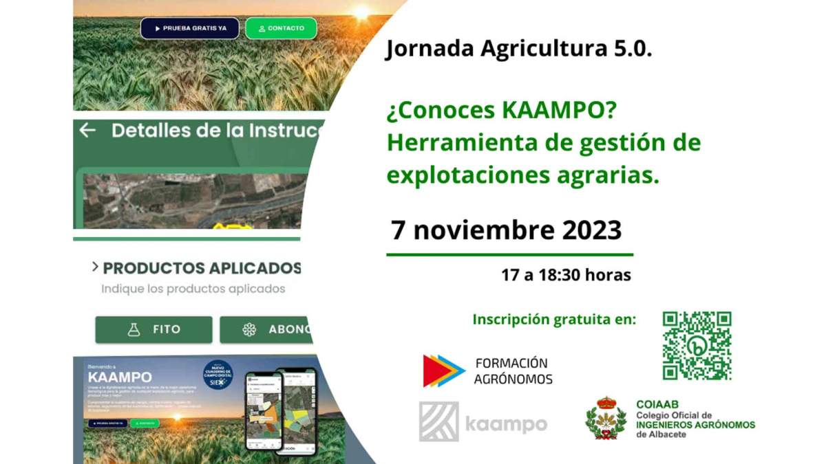 Jornada agricultura 5.0: ¿Conoces Kaampo? Herramienta de gestión de explotaciones agrarias