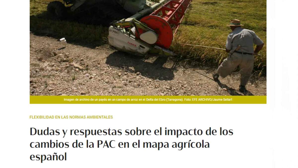 Raquel Ramos analiza el impacto de los cambios de la PAC en EFEAgro