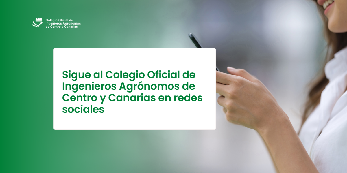 Sigue al Colegio de Agrónomos en redes sociales