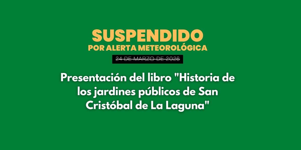 Presentación del libro "Historia de los jardines públicos de San Cristóbal de La Laguna, Tenerife"