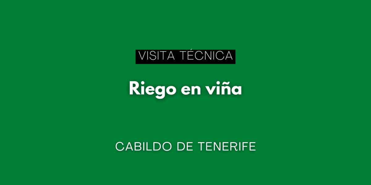 Visita técnica: "Riego en viña” en Tenerife