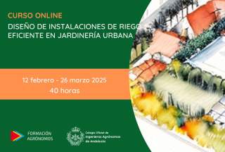 Curso de diseño de instalaciones de riego eficiente en jardinería urbana