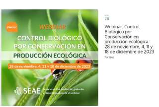 Webinar: Control Biológico por Conservación en producción ecológica.